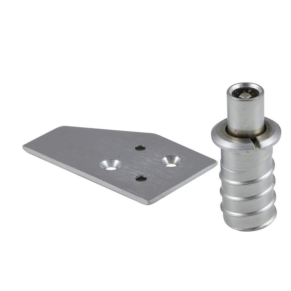 Sash Window Vent Lock with Strike Plate - Satin Chrome